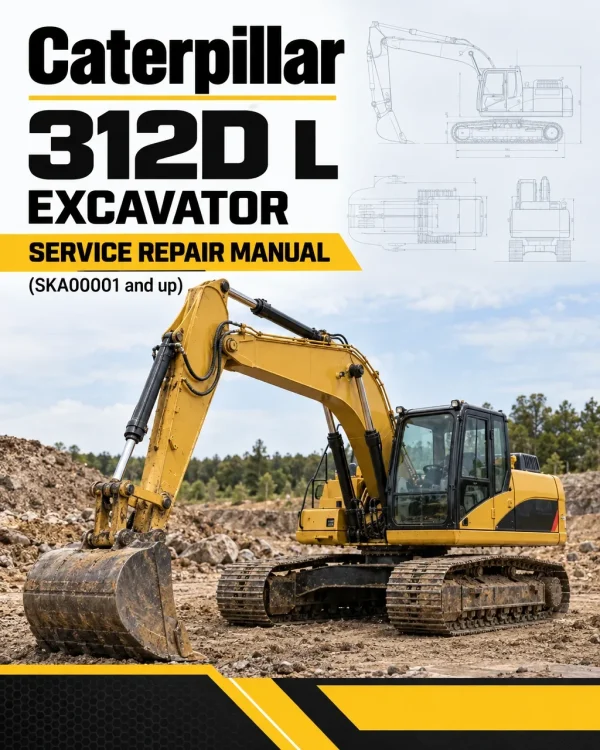 Caterpillar CAT 312D L Excavator Service Repair Manual (SKA00001 and up)