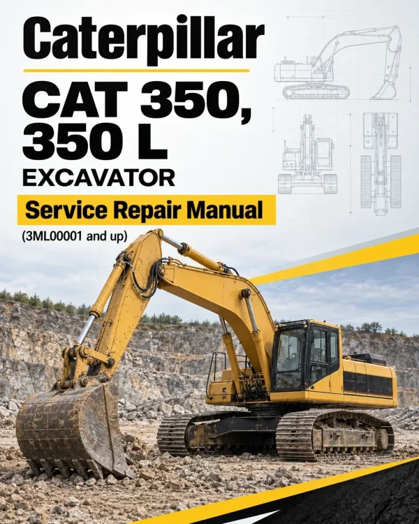 Caterpillar CAT 350, 350 L Excavator Service Repair Manual (3ML00001 and up) Caterpillar CAT 350, 350 L Excavator Service Repair Manual (3ML00001 and up)