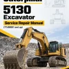 Caterpillar CAT 5130 Excavator Service Repair Manual (7TJ00001 and up)