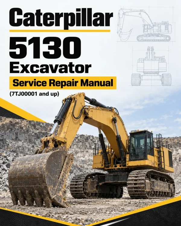 Caterpillar CAT 5130 Excavator Service Repair Manual (7TJ00001 and up)