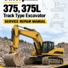 Caterpillar CAT 375, 375L Track Type Excavator Service Repair Manual (8XG00313 and up)