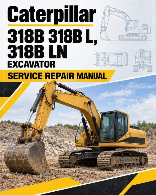Caterpillar CAT 318B 318B L, 318B LN Excavator Service Repair Manual (ADC00001 and up)