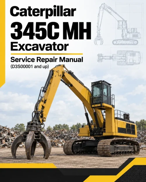 Caterpillar CAT 345C MH Excavator Service Repair Manual (D3S00001 and up) Caterpillar CAT 345C MH Excavator Service Repair Manual (D3S00001 and up)