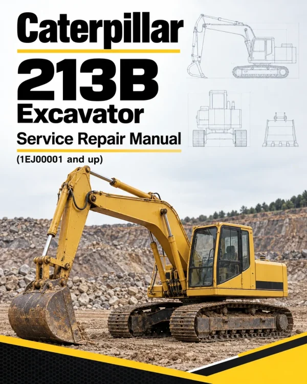 Caterpillar CAT 213B Excavator Service Repair Manual (1EJ00001 and up)