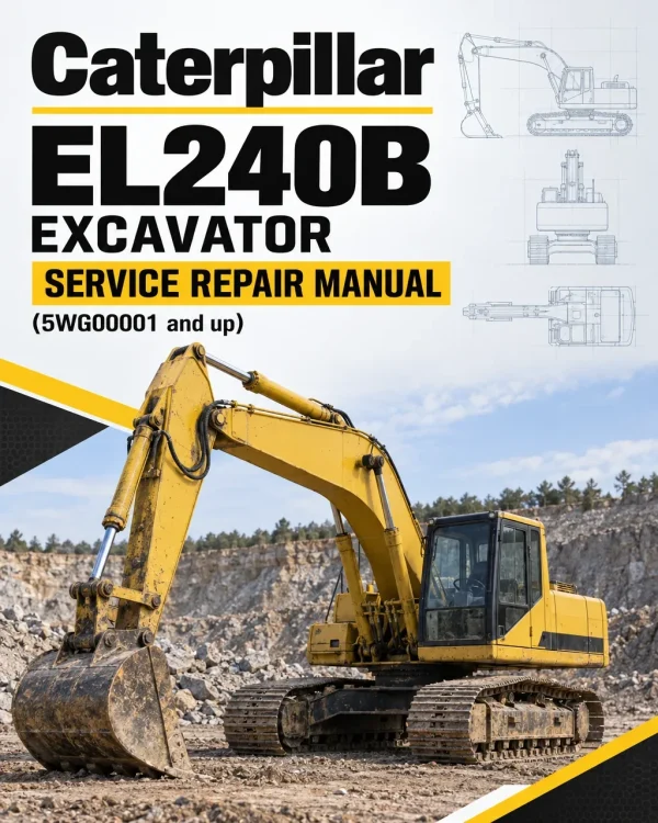 Caterpillar CAT EL240B Excavator Service Repair Manual (5WG00001 and up) Caterpillar CAT EL240B Excavator Service Repair Manual (5WG00001 and up)