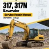 Caterpillar CAT 317, 317N Excavator Service Repair Manual (9SR00001 and up)