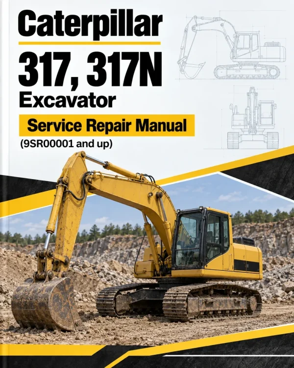 Caterpillar CAT 317, 317N Excavator Service Repair Manual (9SR00001 and up)