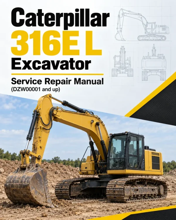 Caterpillar CAT 316E L Excavator Service Repair Manual (DZW00001 and up)