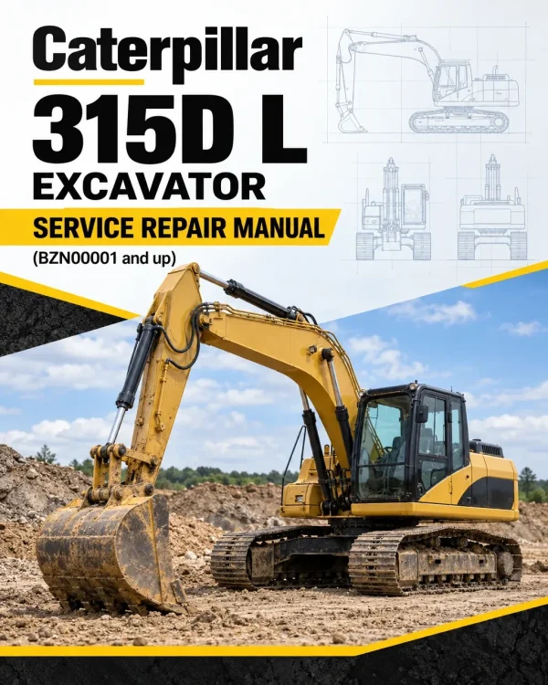 Caterpillar CAT 315D L Excavator Service Repair Manual (BZN00001 and up)