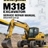 Caterpillar CAT M318 Excavator Service Repair Manual (8AL01020 and up)