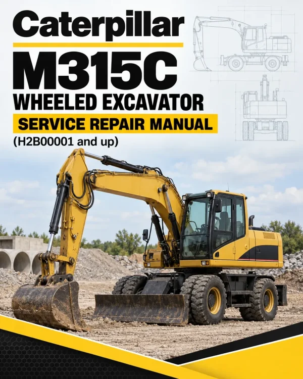 Caterpillar CAT M315C Wheeled Excavator Service Repair Manual (H2B00001 and up) Caterpillar CAT M315C Wheeled Excavator Service Repair Manual (H2B00001 and up)