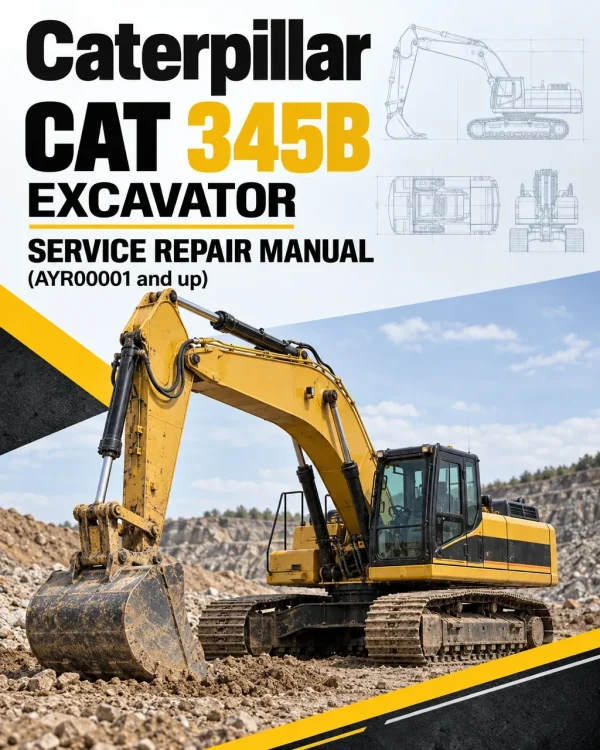 Caterpillar CAT 345B Excavator Service Repair Manual (AYR00001 and up) Caterpillar CAT 345B Excavator Service Repair Manual (AYR00001 and up)