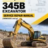 Caterpillar CAT 345B Excavator Service Repair Manual (AMN00001 and up)