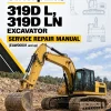 Caterpillar CAT 319D L, 319D LN Excavator Service Repair Manual (EAW00001 and up)