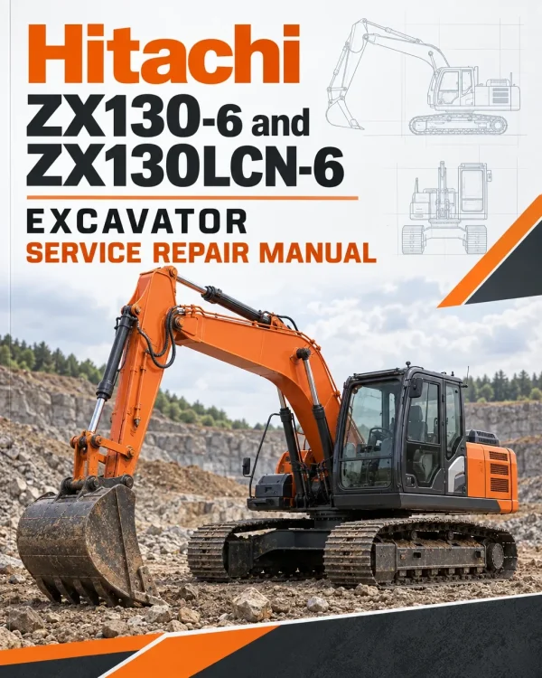 Hitachi ZX130-6 and ZX130LCN-6 Excavator Service Repair Manual