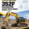 Caterpillar CAT 352F Excavator Service Repair Manual (XAL00001 and up)
