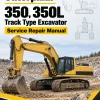 Caterpillar CAT 350, 350L Track Type Excavator Service Repair Manual (9DK00301 and up)