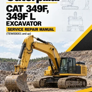 Caterpillar CAT 349F, 349F L Excavator Service Repair Manual (TEW00001 and up)