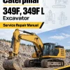Caterpillar CAT 349F, 349F L Excavator Service Repair Manual (HLB00001 and up)