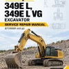 Caterpillar CAT 349E L, 349E L VG Excavator Service Repair Manual (ETC00001 and up)