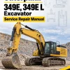 Caterpillar CAT 349E, 349E L Excavator Service Repair Manual (WHZ00001 and up)