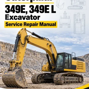 Caterpillar CAT 349E, 349E L Excavator Service Repair Manual (WHZ00001 and up)