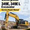 Caterpillar CAT 349E, 349E L Excavator Service Repair Manual (RGH00001 and up)