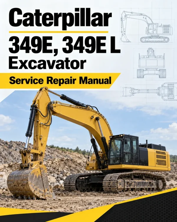Caterpillar CAT 349E, 349E L Excavator Service Repair Manual (RGH00001 and up)