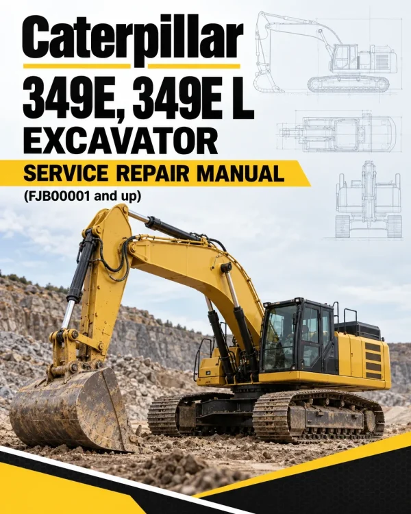 Caterpillar CAT 349E, 349E L Excavator Service Repair Manual (FJB00001 and up)