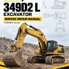Caterpillar CAT 349D2 L Excavator Service Repair Manual (YAE00001 and up)
