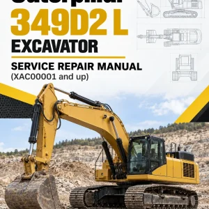 Caterpillar CAT 349D2 L Excavator Service Repair Manual (XAC00001 and up)