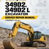 Caterpillar CAT 349D2, 349D2 L Excavator Service Repair Manual (YAG00001 and up)