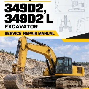 Caterpillar CAT 349D2, 349D2 L Excavator Service Repair Manual (RAN00001 and up)