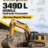 Caterpillar CAT 349D L MOBILE Hydraulic Excavator Service Repair Manual (DKN00001 and up)
