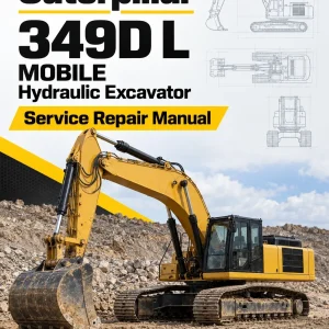 Caterpillar CAT 349D L MOBILE Hydraulic Excavator Service Repair Manual (DKN00001 and up)