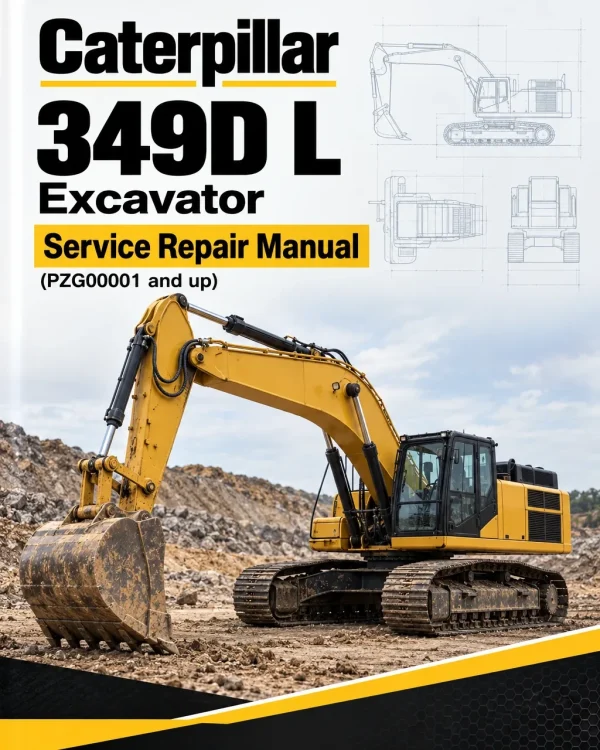 Caterpillar CAT 349D L Excavator Service Repair Manual (PZG00001 and up)