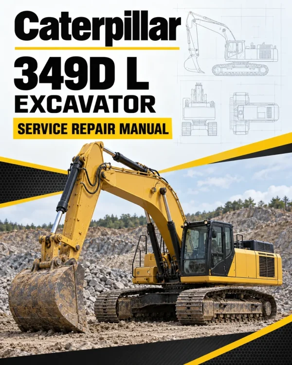 Caterpillar CAT 349D L Excavator Service Repair Manual (JGB00001 and up)