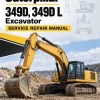 Caterpillar CAT 349D, 349D L Excavator Service Repair Manual (KLH00001 and up)