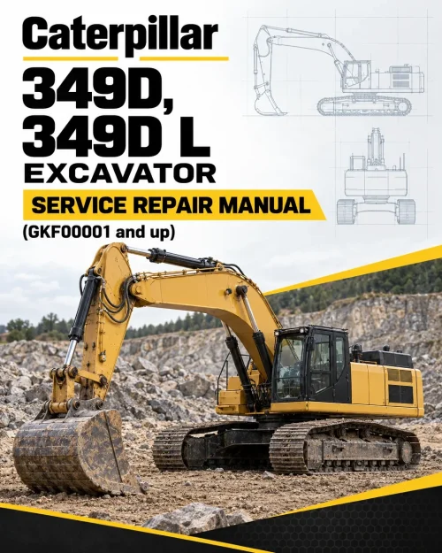 Caterpillar CAT 349D, 349D L Excavator Service Repair Manual (GKF00001 and up) Caterpillar CAT 349D, 349D L Excavator Service Repair Manual (GKF00001 and up)