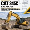 Caterpillar CAT 345C Excavator Service Repair Manual (TAJ00001 and up)