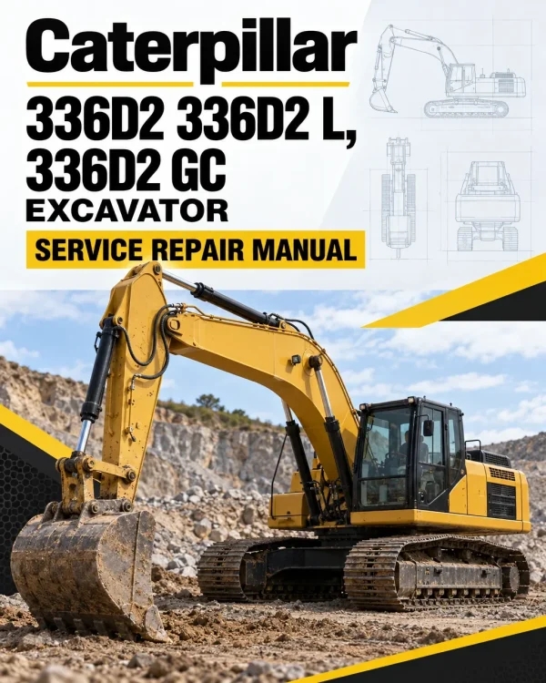 Caterpillar CAT 336D2 336D2 L, 336D2 GC Excavator Service Repair Manual (HBK00001 and up) Caterpillar CAT 336D2 336D2 L, 336D2 GC Excavator Service Repair Manual (HBK00001 and up)