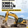 Caterpillar CAT 336D L, 336D LN Excavator Service Repair Manual (MYG00001 and up)