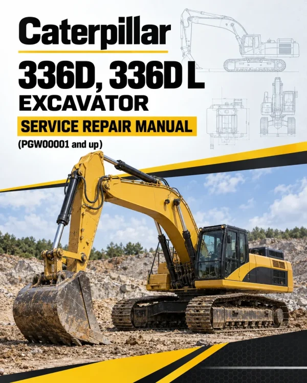 Caterpillar CAT 336D, 336D L Excavator Service Repair Manual (PGW00001 and up)