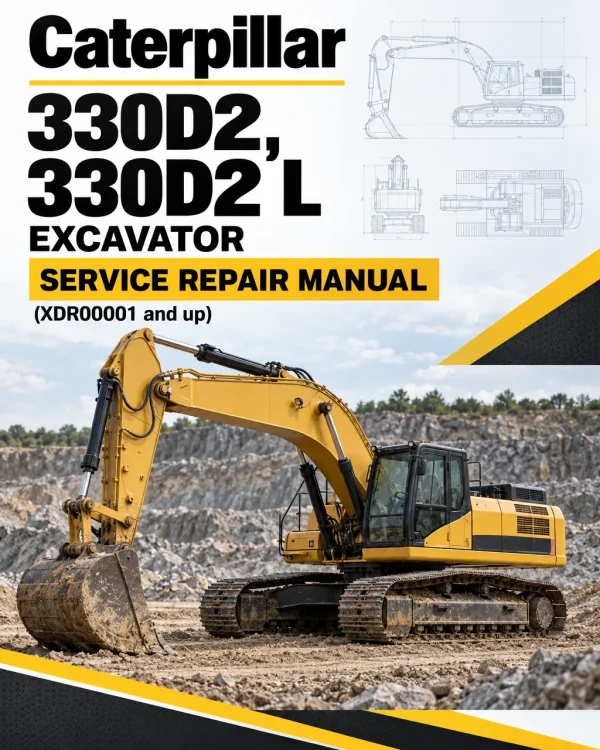 Caterpillar CAT 330D2, 330D2 L Excavator Service Repair Manual (XDR00001 and up) Caterpillar CAT 330D2, 330D2 L Excavator Service Repair Manual (XDR00001 and up)