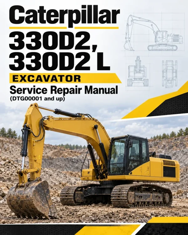 Caterpillar CAT 330D2, 330D2 L Excavator Service Repair Manual (DTG00001 and up)