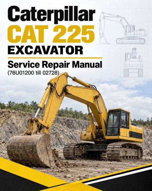 Caterpillar CAT 225 Excavator Service Repair Manual (76U01200 till 02728) Caterpillar CAT 225 Excavator Service Repair Manual (76U01200 till 02728)