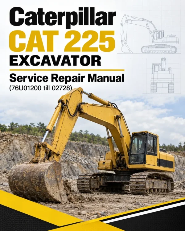 Caterpillar CAT 225 Excavator Service Repair Manual (76U01200 till 02728) Caterpillar CAT 225 Excavator Service Repair Manual (76U01200 till 02728)