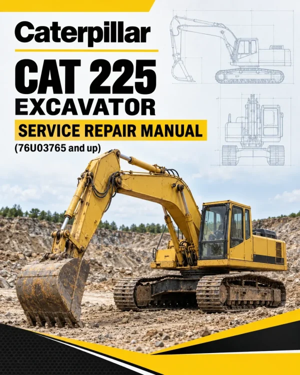 Caterpillar CAT 225 Excavator Service Repair Manual (76U03765 and up)