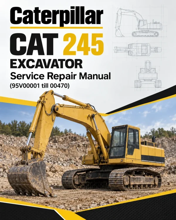 Caterpillar CAT 245 Excavator Service Repair Manual (95V00001 till 00470) Caterpillar CAT 245 Excavator Service Repair Manual (95V00001 till 00470)
