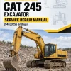 Caterpillar CAT 245 Excavator Service Repair Manual (94L00255 and up)